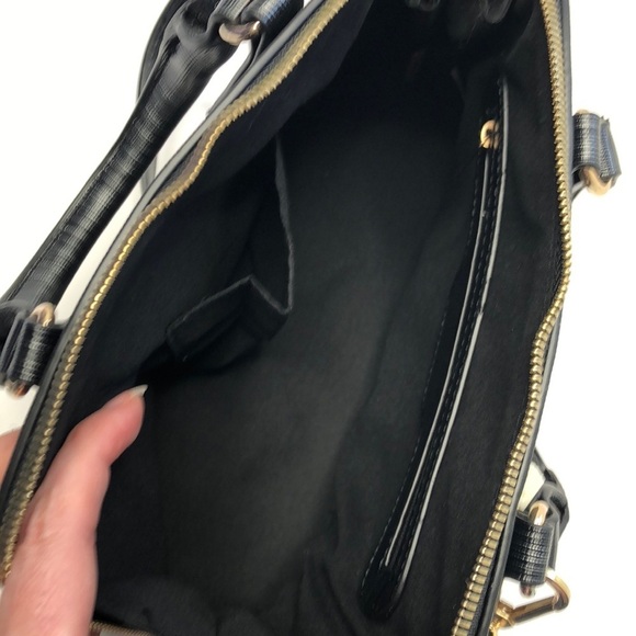 Le Miel black vegan leather satchel - Picture 3 of 6